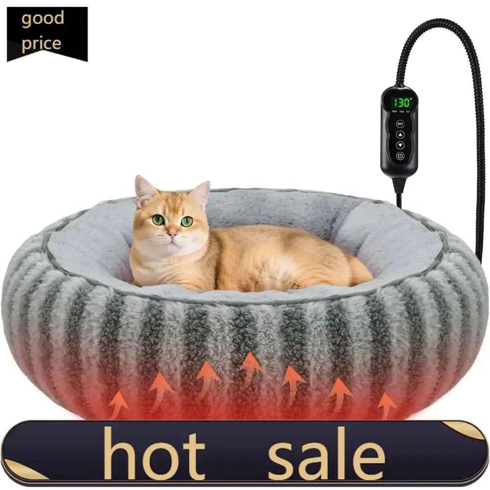 CalmPaws Heated Pet Bed - Cozy Warming Bed - CalmPaws