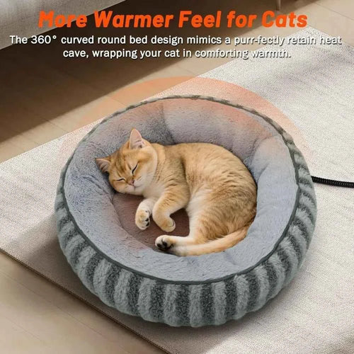CalmPaws Heated Pet Bed - Cozy Warming Bed - CalmPaws