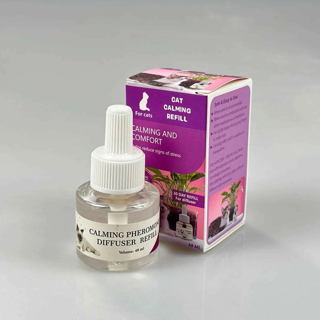 Cat Calming Pheromone Diffuser Refill Anti-Stress Relief Spray Scratching Urine Marking 2026 Trending Difusor de Feromonas para