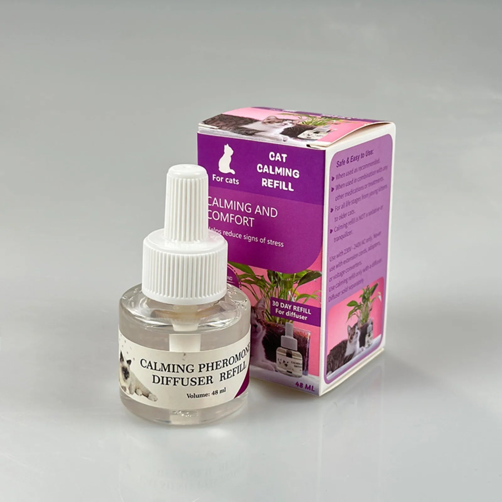 Cat Calming Pheromone Diffuser Refill Anti - Stress Relief Spray Scratching Urine Marking 2026 Trending Difusor de Feromonas para - CalmPaws