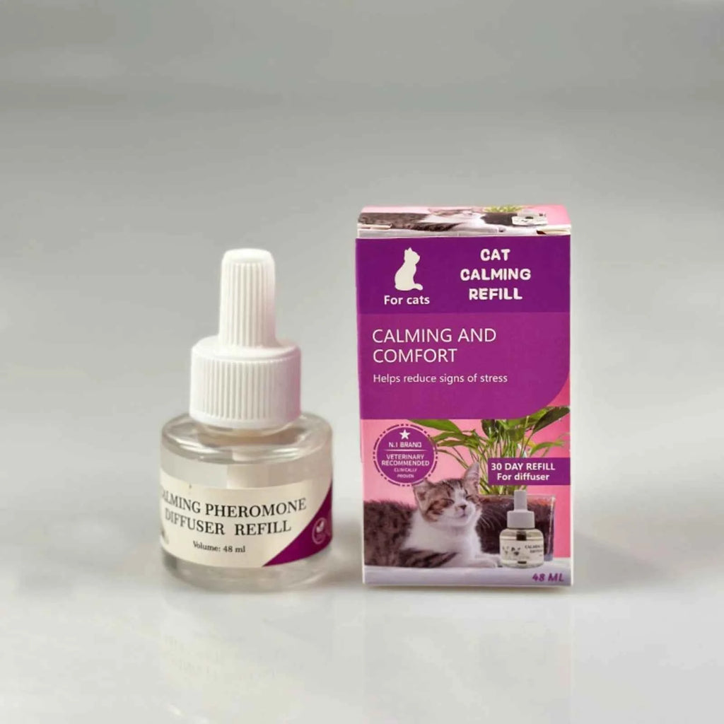 Cat Calming Pheromone Diffuser Refill Anti-Stress Relief Spray Scratching Urine Marking 2026 Trending Difusor de Feromonas para