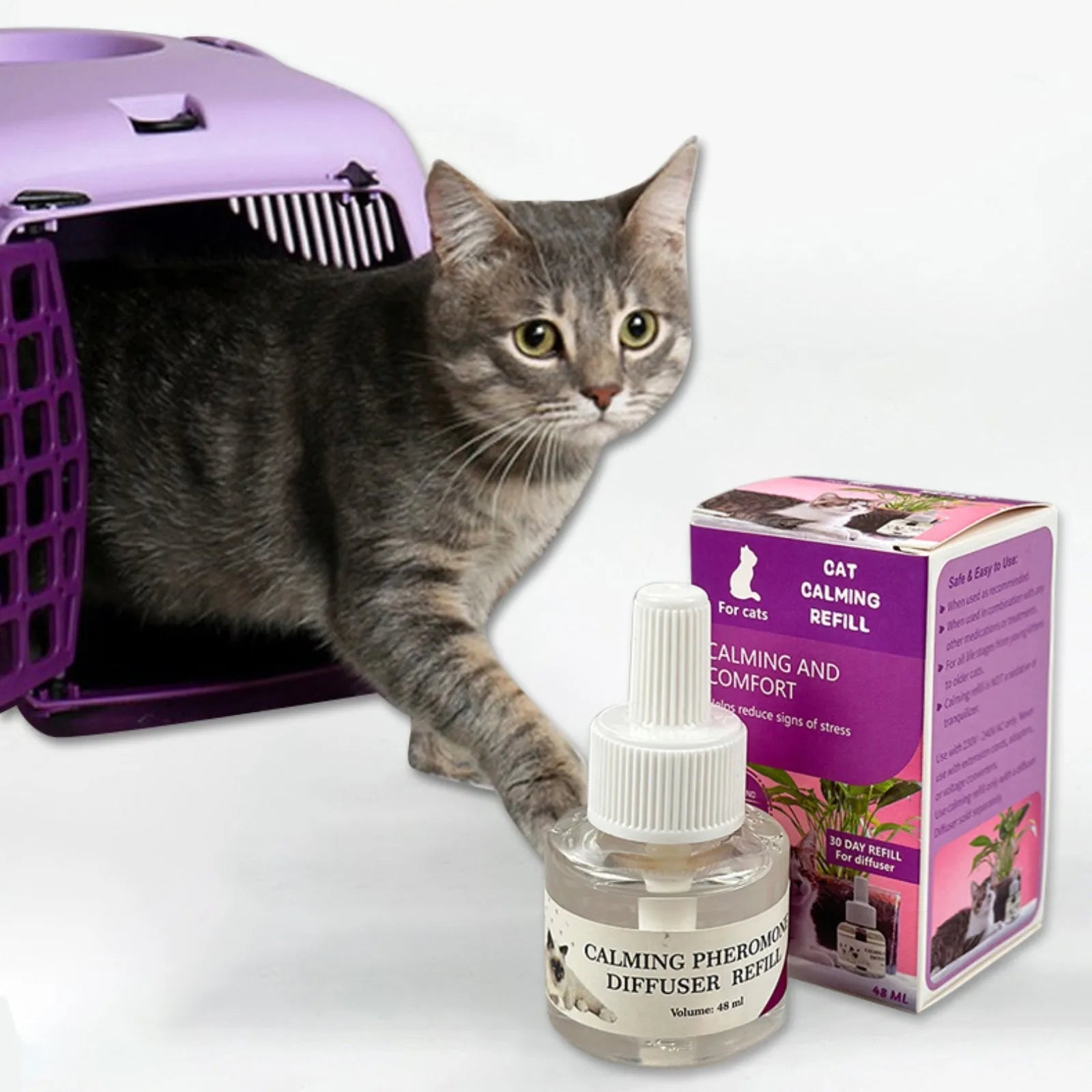Cat Calming Pheromone Diffuser Refill Anti - Stress Relief Spray Scratching Urine Marking 2026 Trending Difusor de Feromonas para - CalmPaws