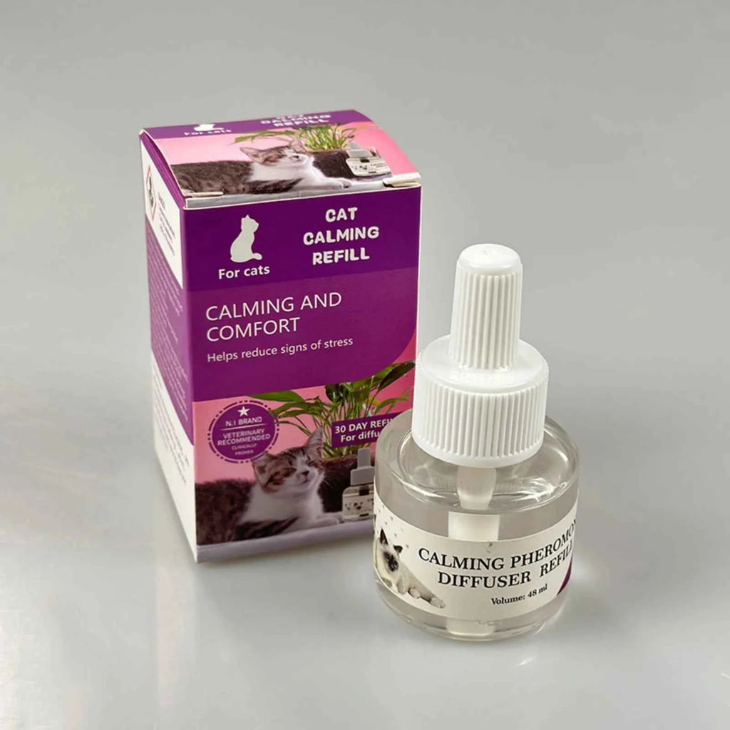 Cat Calming Pheromone Diffuser Refill Anti-Stress Relief Spray Scratching Urine Marking 2026 Trending Difusor de Feromonas para