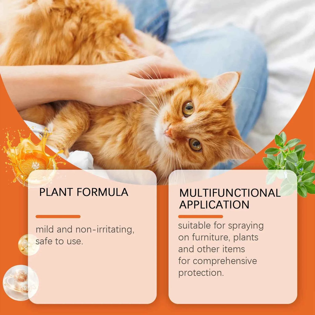 Pet Anti Scratch Spray Restricted Area Scratch Training Stop Sofa Chewing Anxiety Relief Calming Cat Furniture Protector Spray