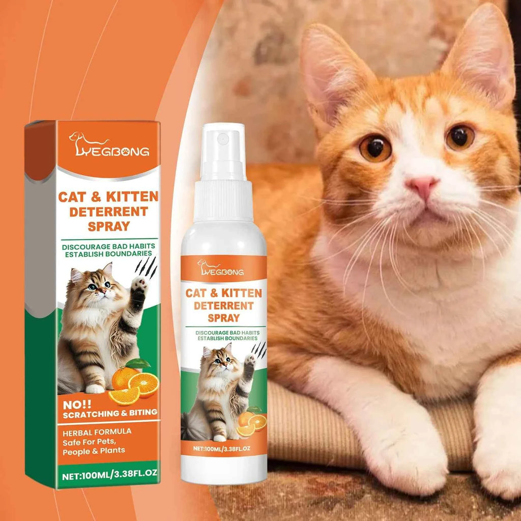 Pet Anti Scratch Spray Restricted Area Scratch Training Stop Sofa Chewing Anxiety Relief Calming Cat Furniture Protector Spray